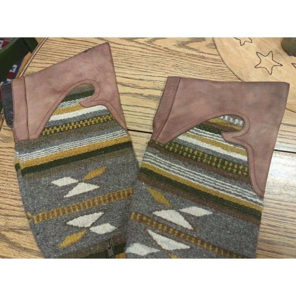 Free Bird By Steven CABAL Over Knee Wool Blanket Boots Women's Size‎ 9 M